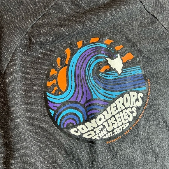 Patagonia Large Soft Cotton Crewneck Sweater Large Logo Cool Vibes EUC - Picture 8 of 10